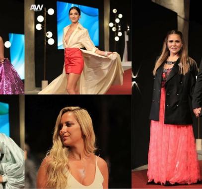 فستان الفنانة منى ممدوح