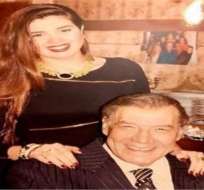 رانيا فريد شوقي مع والدها