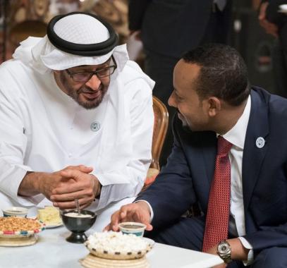 محمد بن زايد ورئيس إثيوبيا