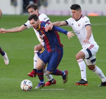 شاهد: برشلونة يعود للعزف على آلة الانتصارات ويسحق أوساسونا برباعية