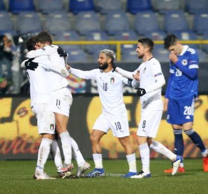 بالصور: إيطاليا تبلغ نصف نهائي دوري الأمم بثنائية في البوسنة