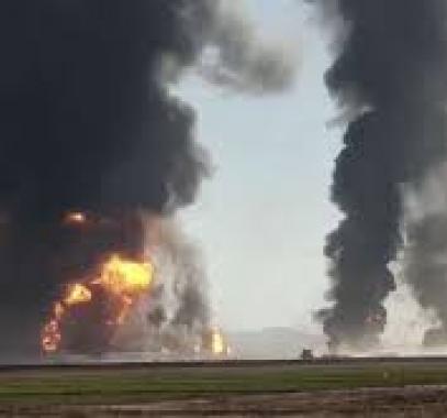 انفجار شاحنة غاز على الحدود الإيرانية