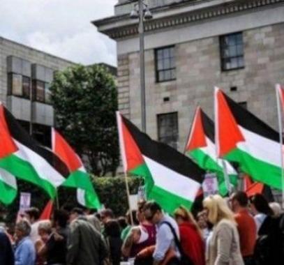 مسيرة للجالية الفلسطينية في شيكاغو تضامناً مع أهالي حي الشيخ جراح