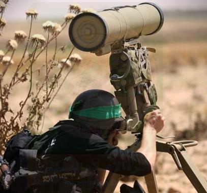 صاروخ كورنيت غزة