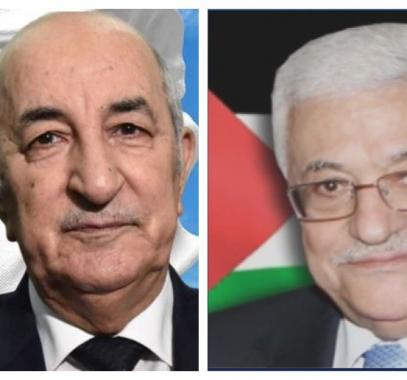 الرئيس عباس ونظيره الجزائري