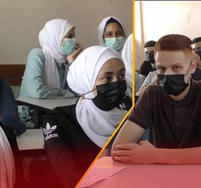انتظام الطلبة في مقاعدهم