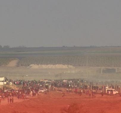 مهرجان جماهيري على حدود غزّة تزامناً مع ذكرى إحراق الأقصى