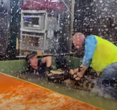 تمساح يهجم على مدربة أمام عرض للأطفال فى بيت للزواحف بأمريكا