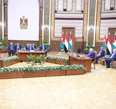 طالع.. البيان الختامي للقمة الفلسطينية المصرية الأردنية