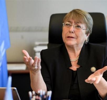 مفوضة الأمم المتحدة السامية لحقوق الإنسان ميشيل باشيليت