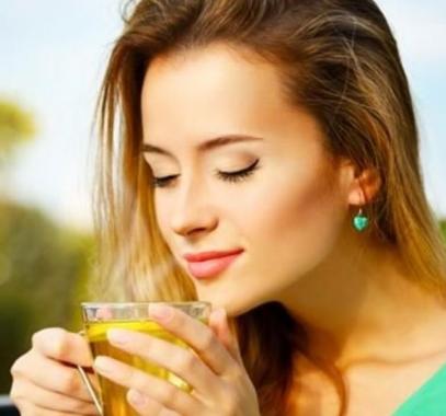 الشاي الاخضر للحامل