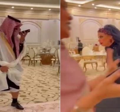 بالفيديو: بفستان زواج أسود.. السعودية 