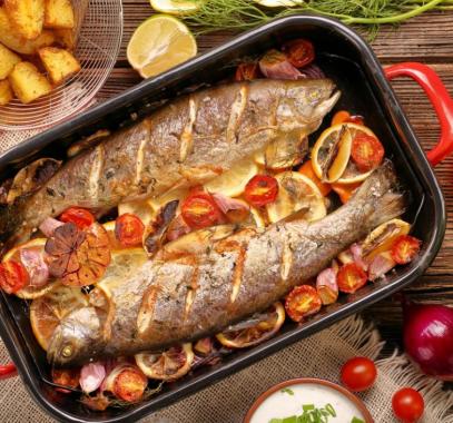 صينية سمك بالفرن