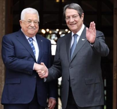 الرئيس عباس ورئيس قبرص