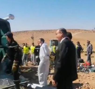 شاهد بالفيديو.. وفاة العشرات وإصابة آخرين بانقلاب حافلة مسافرين في المغرب