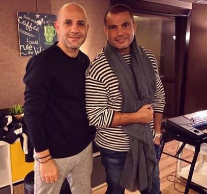 عزيز الشافعي وعمرو دياب