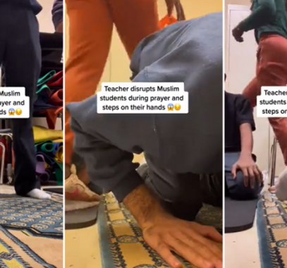 بالفيديو: ضجة بعد اعتداء معلمة أمريكية على طلاب مسلمين أثناء أدائهم الصلاة: أنتم تقومون بالسحر؟