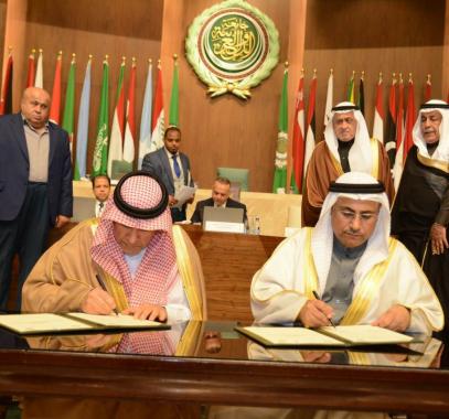 البرلمان العربي يوقع مذكرة تفاهم مع جامعة الأمير محمد بن فهد السعودية