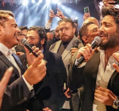 تامر حسني وعمرو دياب