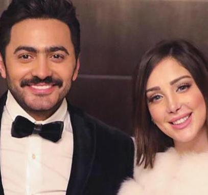 بسمة بوسيل وتامر حسني