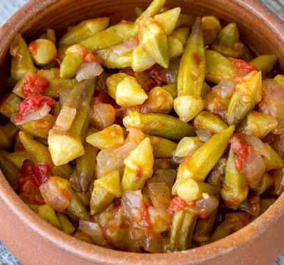 فخارة البامية بالكاري