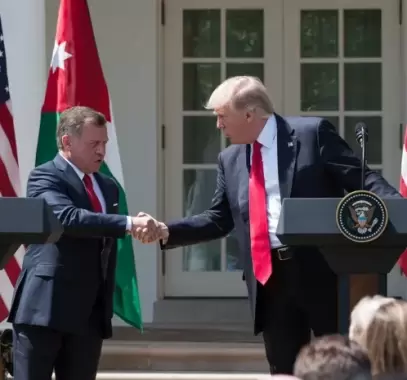 ملك الأردن وترامب