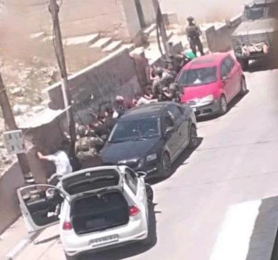 قوات الاحتلال خلال اقتحام بلدتي بروقين وكفر الديك غرب سلفيت