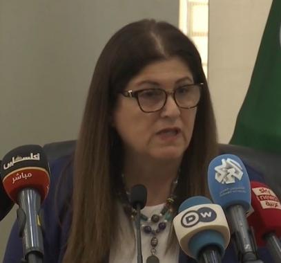 وزيرة الخارجية الفلسطينية