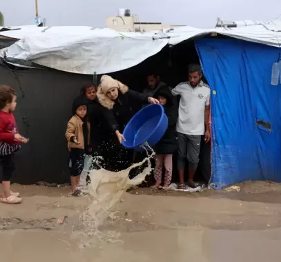 الشتاء في غزة