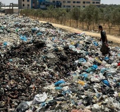 أزمة النفايات في غزة