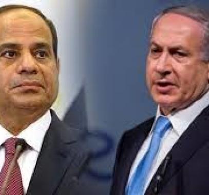 الرئيس المصري عبد الفتاح السيسي وبنيامين نتنياهو