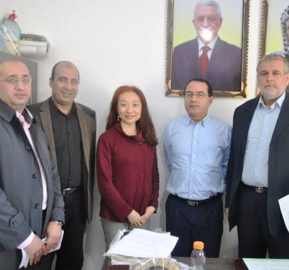 مدير عام المخيمات يلتقي الخبيرة اليابانية في شؤون اللاجئين