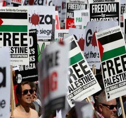 أكثر من 80 منظمة بريطانية تنتقد محاولات إسكات الحديث عن فلسطين.jpg