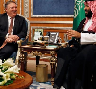وزير الخارجية الأمريكي يلتقي بولي العهد السعودي