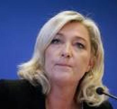 مارين لوبان زعيمة حزب الجبهة الوطنية اليمينية الفرنسي