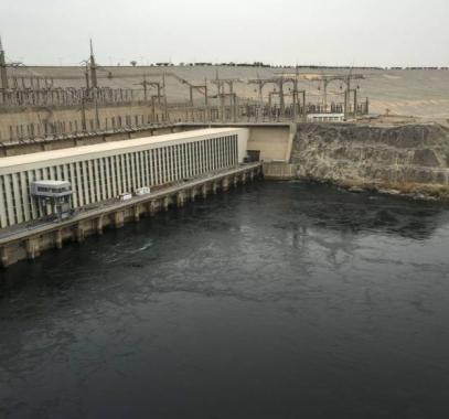 انفجار بمحطة كهرباء السد العالي في مصر