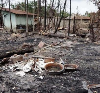 حرق 2600 منزل لمسلمي الروهينغا غرب ميانمار