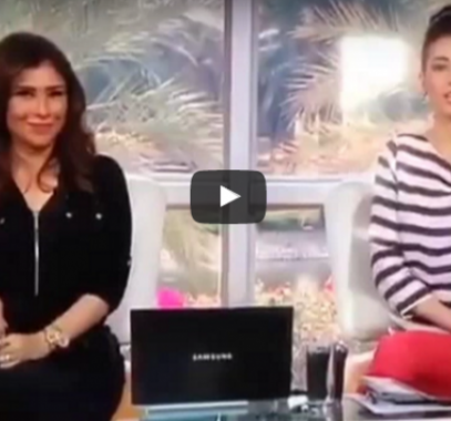بالفيديو : موقف محرج لمذيعة العربية على الهواء!