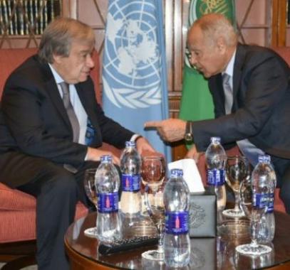 ابو الغيط وغوتيريس