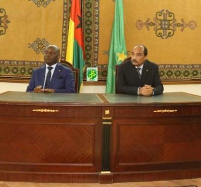 رئيسا موريتانيا وغينيا يؤكدان على دعمهما لحقوق الشعب الفلسطيني