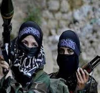 مقاتلات في صفوف تنظيم الدولة 