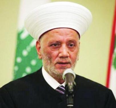 مفتي لبنان: لن نقبل بأن تُضيع الصهيونية  هوية فلسطين
