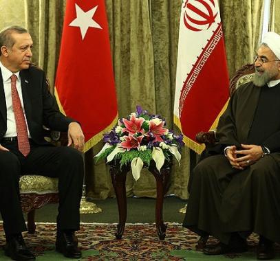 طيب رجب أردوغان و حسن روحاني.
