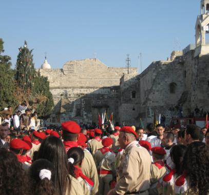 Palestinian_Christian_Scouts_Nativity_Church_in_Bethlehem_Christmas_Eve_2006