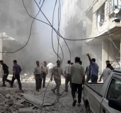 أربعة قتلى وهلع في قصف مدرسة بريف دمشق