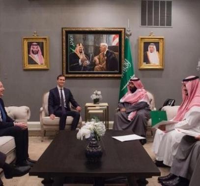 بن سلمان يبحث مع كوشنر وغرينبلات ضرورة إيجاد حل سلمي ودائم للصراع الفلسطيني الإسرائيلي
