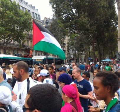 مظاهرة بباريس نصرة للأقصى وتنديداً بالتصعيد الإسرائيلي في القدس