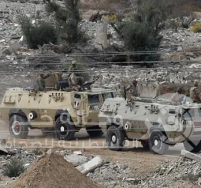 عناصر وآليات تابعة للجيش المصري في شمال سيناء