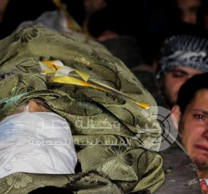 استشهاد لاجيء فلسطيني