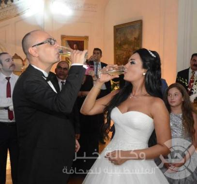 انجى عبد الله وزوجها 